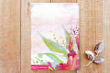 "Colorful Watercolor Floral" - Cards in Cerise by Kristel - Back