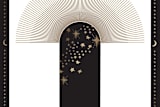 "The Halo" - Cards in Antique Gold by Faiza Khan - Close-Up
