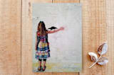 "The Little Muse" - Cards in Sunny Yellow by Jamie Peterson - Front