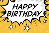 "Super Hero Comic Card" - Cards in Golden by MinimalType - Close-Up