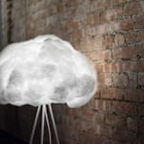"Lampshade Cloud // Floor Stand" - Floor Lamps in white by Richard Clarkson