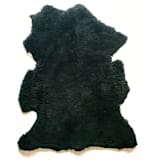 "The Sheepskin Rug in Black" - Floor mats in black by Millstream Home