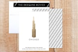 "Landmark Chicago" - Moving Announcements in Gold by Erin Deegan - Assembled