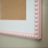 "Pink Beaded Frame with White Mat" - Frames in pink by Lily Field Studio