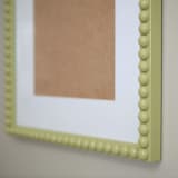 "Matcha Beaded Frame with White Mat" - Frames in green by Lily Field Studio