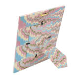 "Hand-Marbled Large Wall Picture Frame in Lilac Blue, 5x7" - Frames in blue by Inner Child