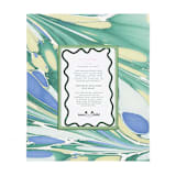 "Hand-Marbled Large Wall Picture Frame in Green & Blue, 5x7" - Frames in blue by Inner Child