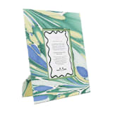 "Hand-Marbled Large Wall Picture Frame in Green & Blue, 5x7" - Frames in blue by Inner Child