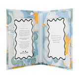 "Hand Marbled Picture Frame Folding Book, 4x6 in Grey and Blue" - Frames in blue by Michelle Pham