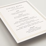 "Eloquence" - Foil-Pressed Menus in Snow by Kimberly FitzSimons - Detail
