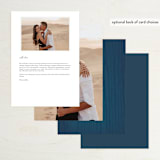 "Strands Of Lights" - Foil-Pressed Menus in Navy by Hooray Creative - Back of Card Options