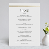 "Gilded Frame" - Foil-Pressed Menus in Corn by Stacey Meacham - Front