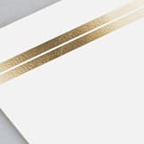 "Gilded Frame" - Foil-Pressed Menus in Corn by Stacey Meacham - Detail