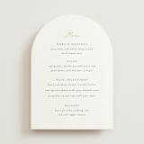 "You & Me" - Foil-Pressed Menus in Classique by Design Lotus - Front