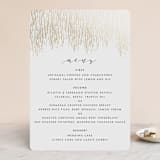 "Sparkle + Shine" - Foil-Pressed Menus in Snow by Kristie Kern - Front