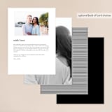 "Sparkle + Shine" - Foil-Pressed Menus in Snow by Kristie Kern - Back of Card Options