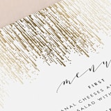 "Sparkle + Shine" - Foil-Pressed Menus in Snow by Kristie Kern - Detail