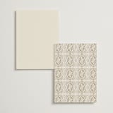 "Royalty" - Foil-Pressed Menus in Cream by Jen Owens - Back of Card Options