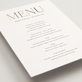 "Initialed" - Foil-Pressed Menus in Chantilly by Jessica Williams - Detail