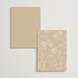 "Floral Enlace" - Foil-Pressed Menus in Blanc by Pati Cascino - Back of Card Options