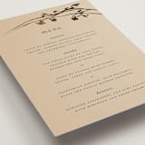 "Floral Enlace" - Foil-Pressed Menus in Blanc by Pati Cascino - Detail
