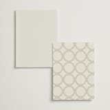 "Curves" - Foil-Pressed Menus in Chiffon by Amy Payne - Back of Card Options
