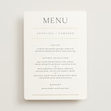 "sophisticate" - Foil-Pressed Menus in Silk by Kelly Schmidt - Front