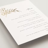 "KEIRAH" - Foil-Pressed Menus in Pearl by Melanie Kosuge - Detail