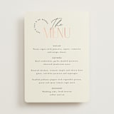 "together" - Foil-Pressed Menus in Cream Puff by Pixel and Hank - Front