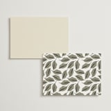 "Classic Love" - Foil-Pressed Menus in Vanilla by Susan Moyal - Back of Card Options