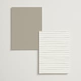 "Swoon" - Foil-Pressed Menus in Cotton by Carolyn Nicks - Back of Card Options