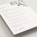 "Swoon" - Foil-Pressed Menus in Cotton by Carolyn Nicks - Detail