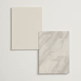 "Encircled Love" - Foil-Pressed Menus in Taupe by Kelly Schmidt - Back of Card Options