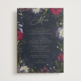 "After Midnight" - Foil-Pressed Menus in Jewel by Susan Moyal - Front