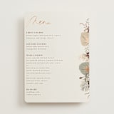 "Jasmine" - Foil-Pressed Menus in Dusk by Susan Moyal - Front