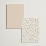 "Jasmine" - Foil-Pressed Menus in Dusk by Susan Moyal - Back of Card Options