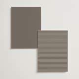 "Balanced" - Foil-Pressed Menus in Milk White by Robin Ott - Back of Card Options