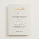 "Vista" - Foil-Pressed Menus in Fallen Snow by Robin Ott - Front