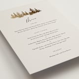 "Vista" - Foil-Pressed Menus in Fallen Snow by Robin Ott - Detail