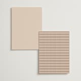 "Romantic Frame" - Foil-Pressed Menus in Peony by Wildfield Paper Co - Back of Card Options