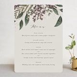 "evergreen" - Foil-Pressed Menus in Shamrock by Leah Bisch - Front