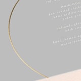 "lili" - Foil-Pressed Menus in Ash by Lori Wemple - Detail