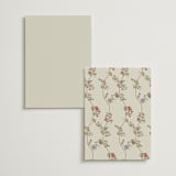 "Radiant Botany" - Foil-Pressed Menus in Mint by Simona Camp - Back of Card Options