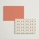 "Tropica" - Foil-Pressed Menus in Papaya by Susan Moyal - Back of Card Options