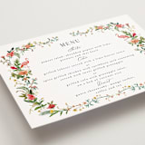 "Tropica" - Foil-Pressed Menus in Papaya by Susan Moyal - Detail