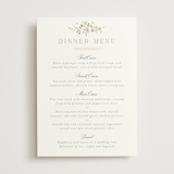 "Posy" - Foil-Pressed Menus in Blush by Everett Paper Goods - Front