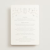 "cantuccini" - Foil-Pressed Menus in Moon by chocomocacino - Front