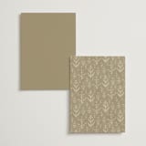 "Perennial" - Foil-Pressed Menus in Cotton by Amy Kross - Back of Card Options