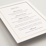 "Opulence" - Foil-Pressed Menus in Pearl by Stacey Meacham - Detail