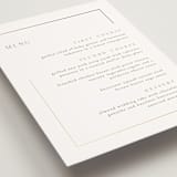 "The Gallery" - Foil-Pressed Menus in Quartz by Kristie Kern - Detail